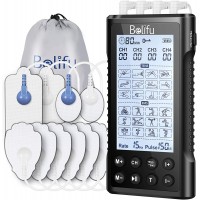 Belifu TENS EMS Unit, 24 Modes,30 Level Intensity Muscle Stimulator Machine for Pain Relief Therapy